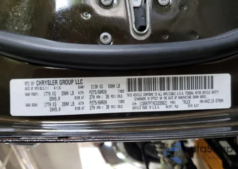 2014 Ram 1500 Longhorn from USA, damaged, VIN 1C6RR7PTXES299621